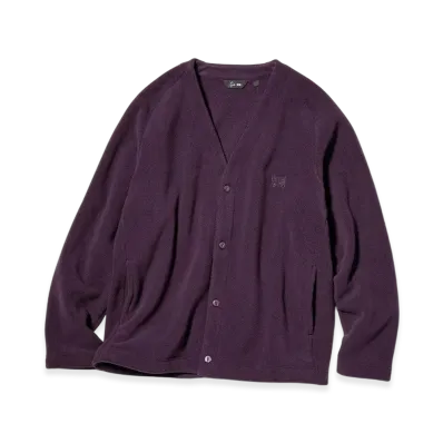 Uniqlo x NEEDLES Fleece Oversize Cardigan "Purple"