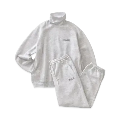 ENNOY Electric Logo Turtleneck Sweat Set Up "Ash Gray"