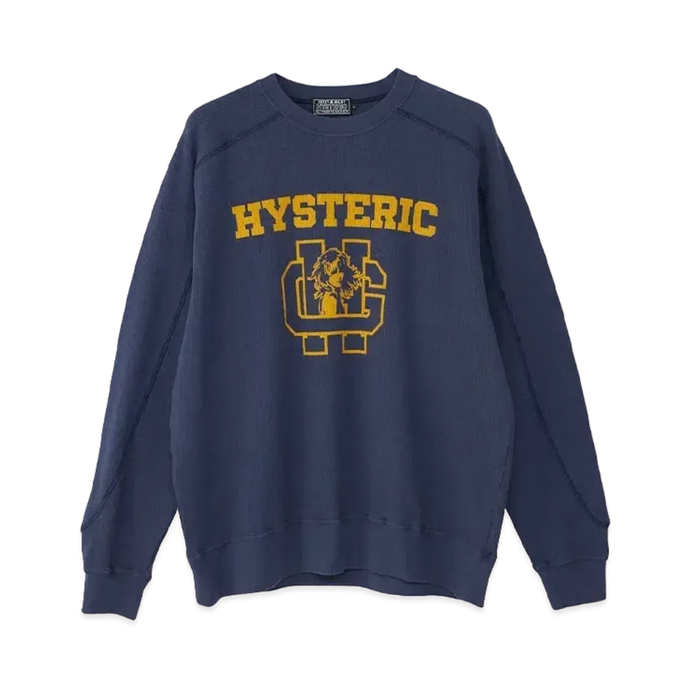 HYSTERIC GLAMOUR H School Sweatshirt "Navy"