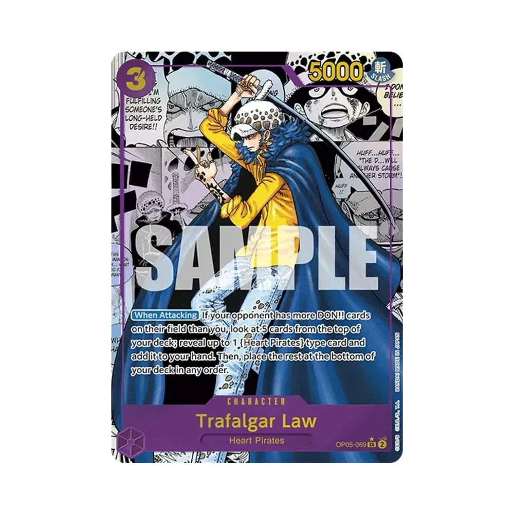 トラファルガー・ロー SR-SP (コミパラ) [OP05-069]【英語版】(プレミアムブースター「ONE PIECE CARD THE BEST」)