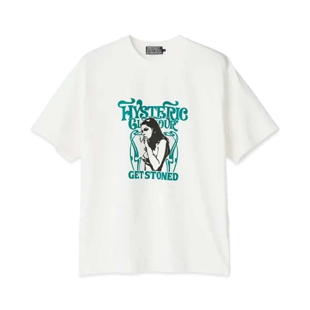 HYSTERIC GLAMOUR Get Stoned Tee "White"