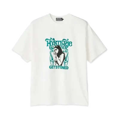 HYSTERIC GLAMOUR Get Stoned Tee "White"