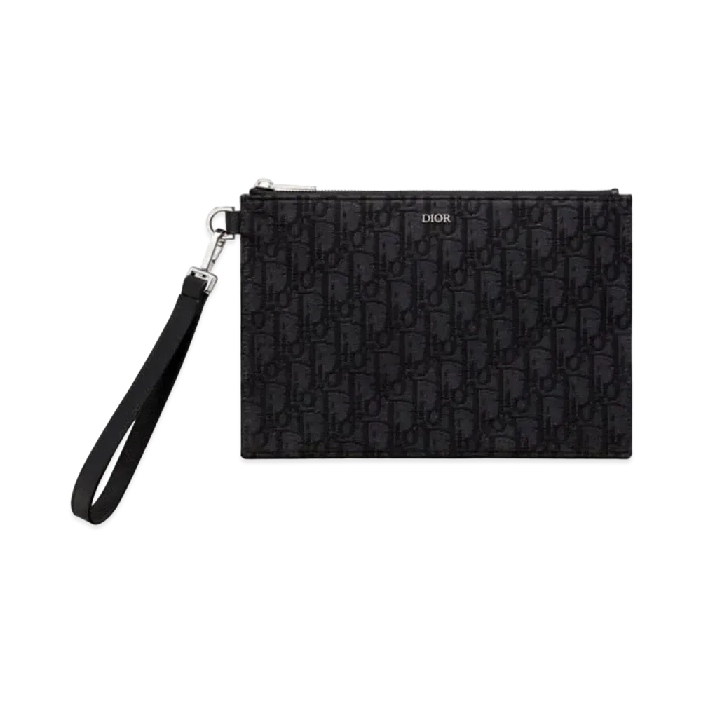 Dior A5 Pouch Dior Oblique Jacquard "Black"