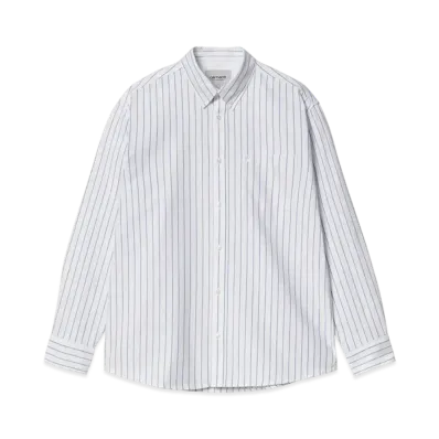 Carhartt WIP L/S Dowlen Shirt "Dowlen Stripe White/White"