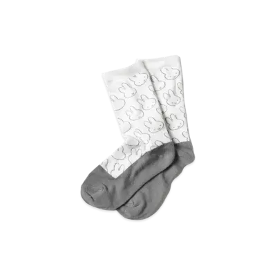 graniph x Miffy Face Line Pattern Middle socks "Multi"