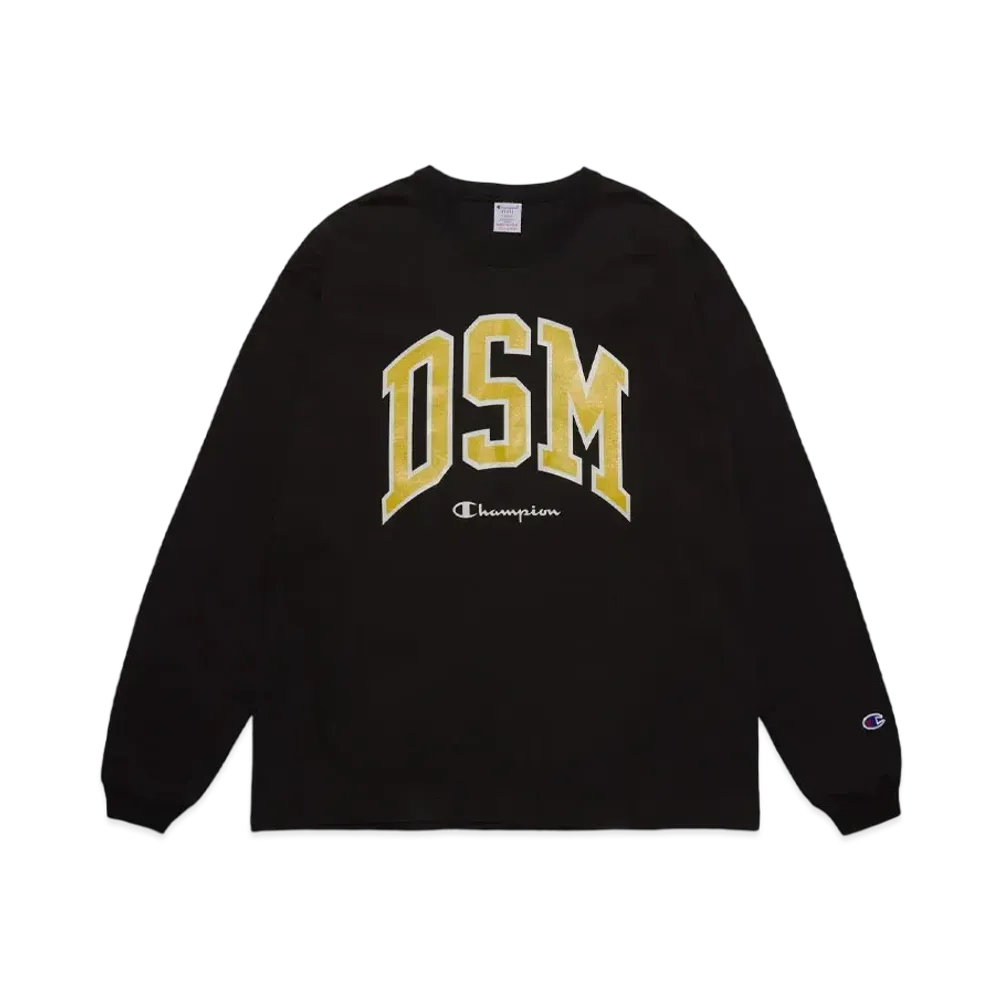 Champion x DSMG Long Sleeve T-Shirt "Black"
