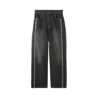 X-Girl Side Stripe Denim Pants "Black"