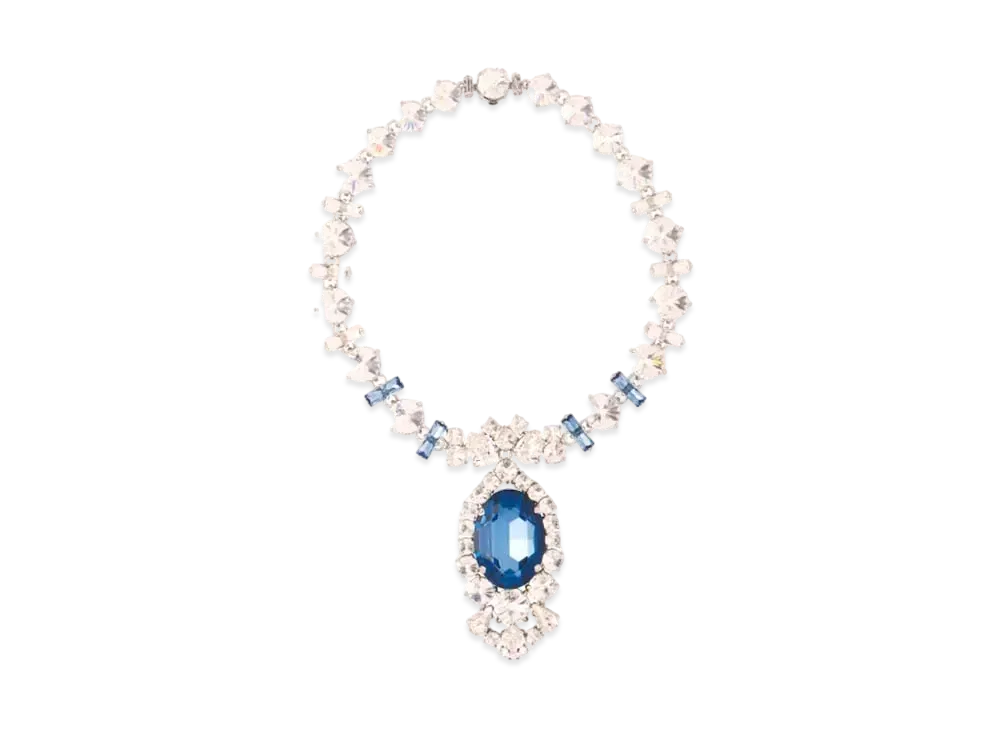 MIU MIU Crystal Necklace "Brown/Crystal"