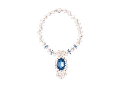 MIU MIU Crystal Necklace "Brown/Crystal"