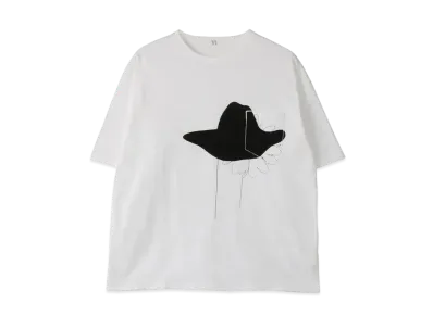 Yohji Yamamoto Y's -ONLINE EXCLUSIVE- Y's FLOWER T-SHIRT "White"
