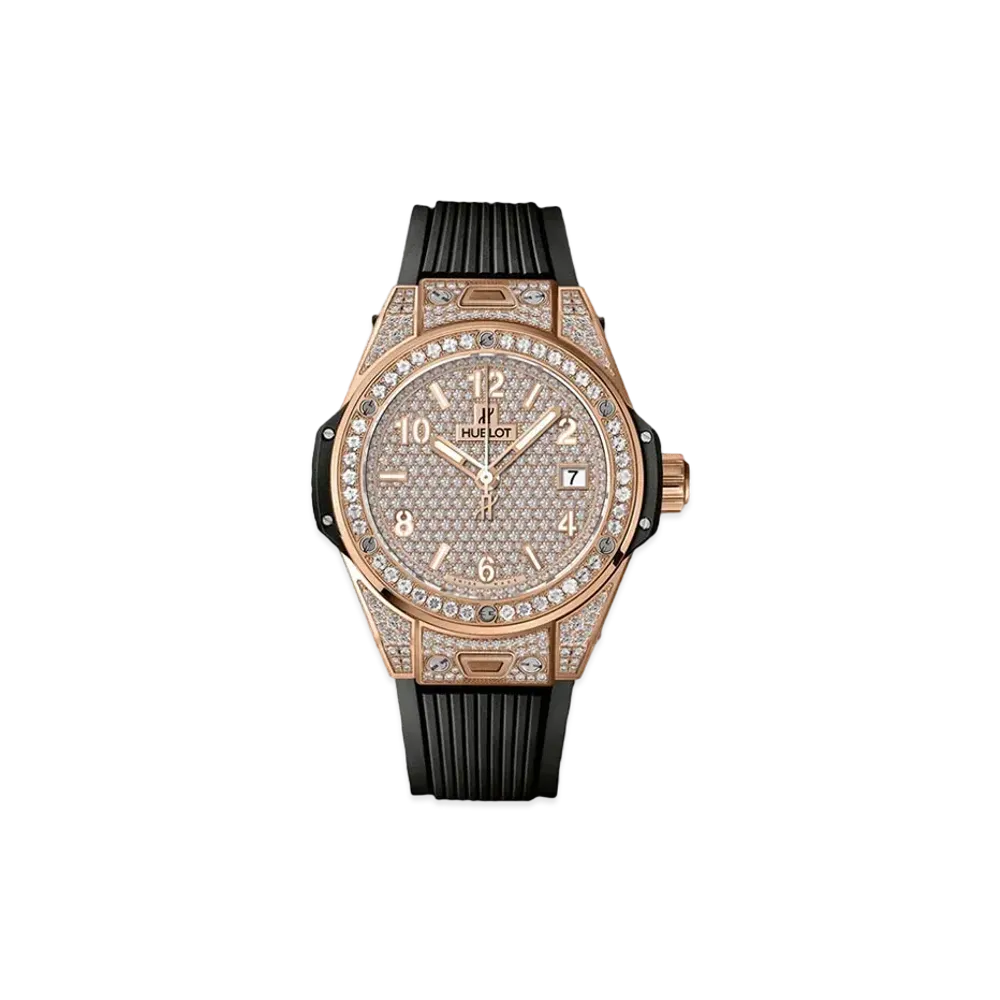 HUBLOT Big Bang One Click King Gold Full Pave 39mm