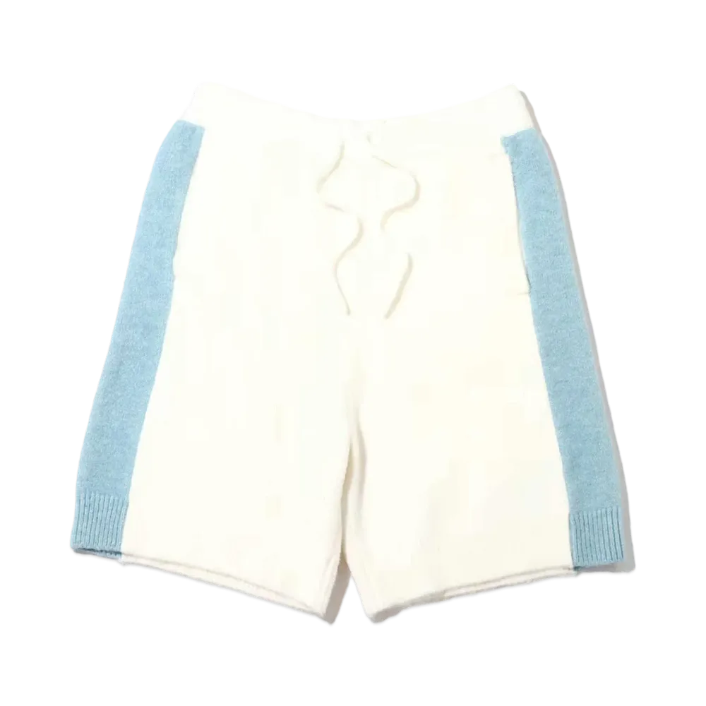 atmos pink x Riehata Bicolor Knit Pants "White"