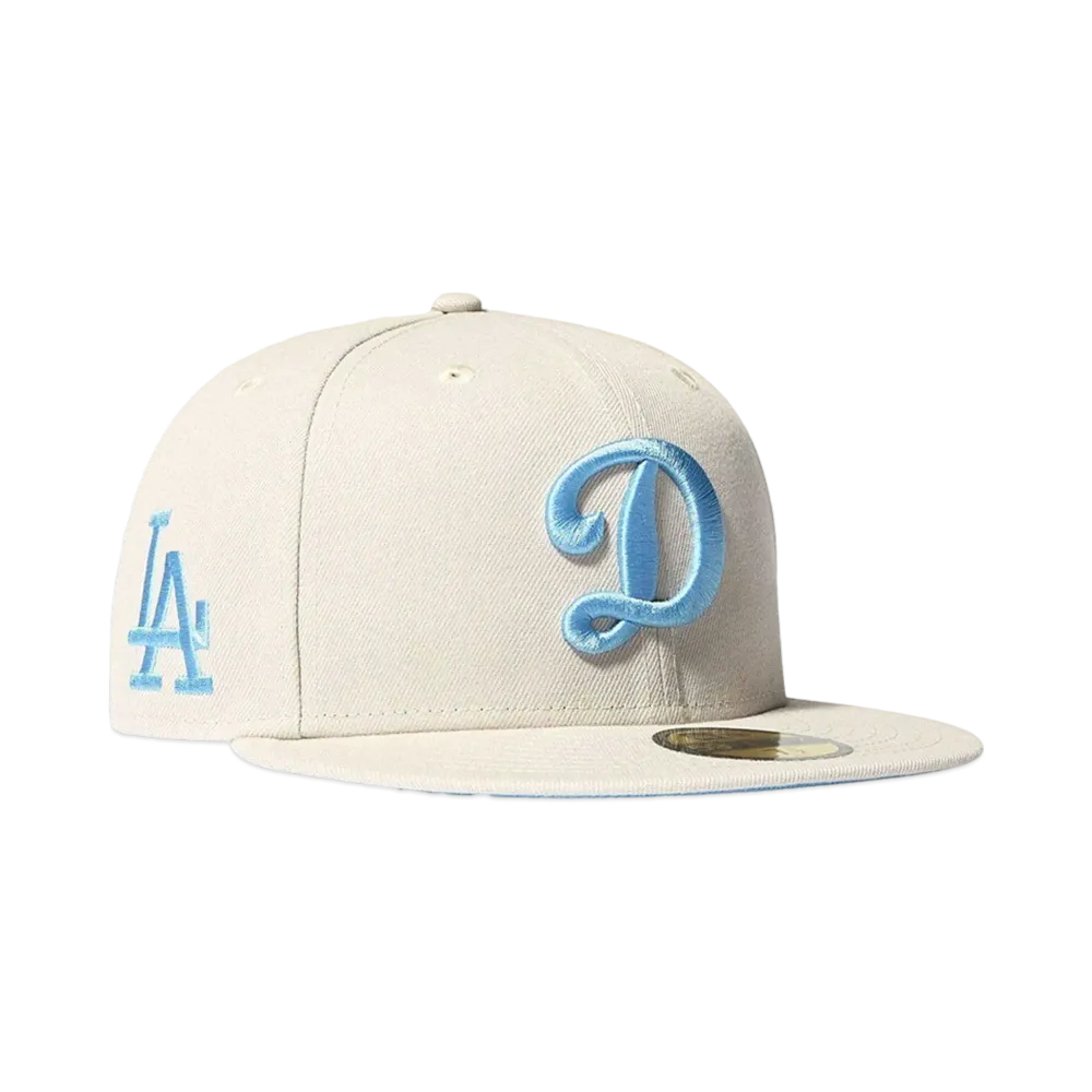HOME GAME LOS ANGELES DODGERS CO D LOGO 59FIFTY "STONE"