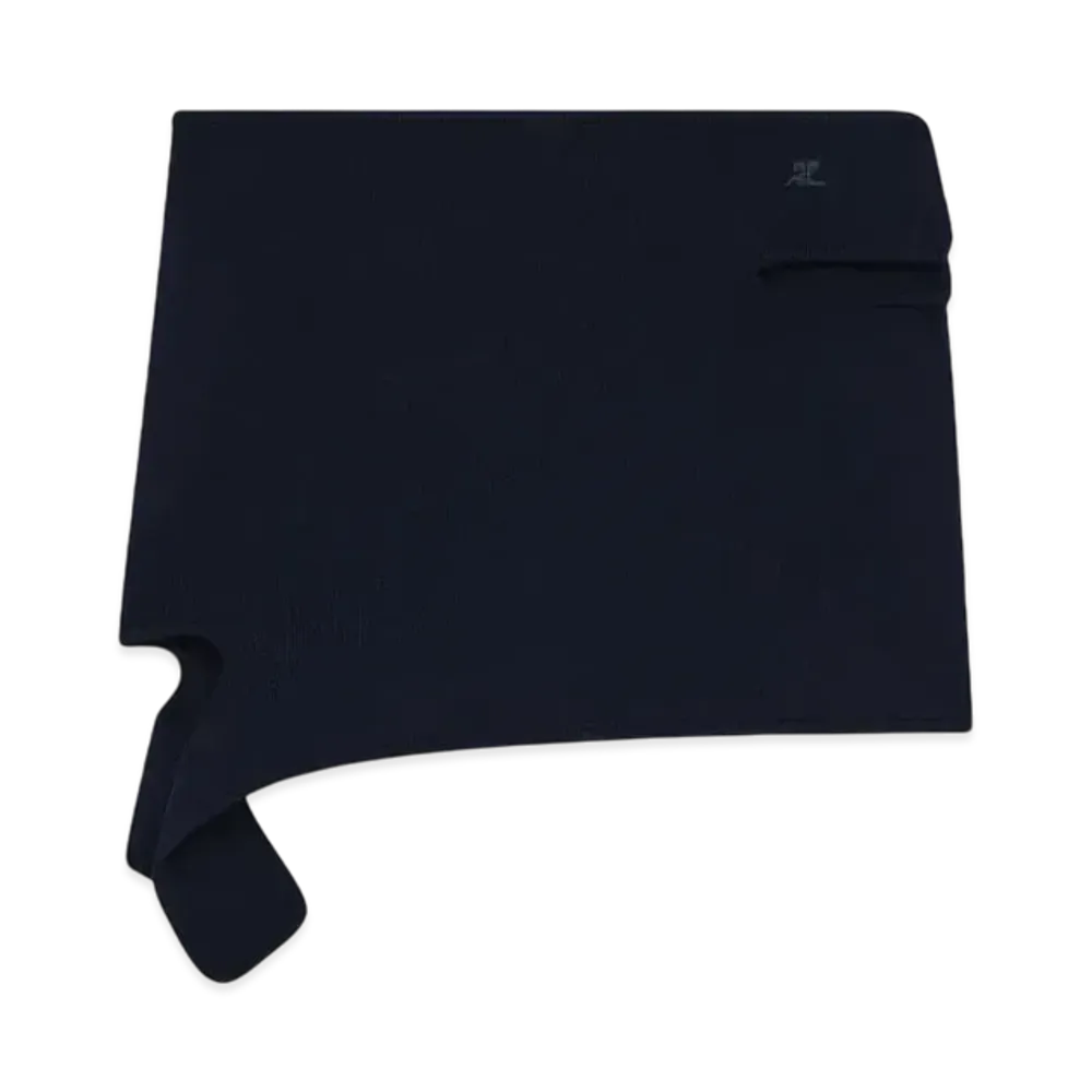 Courreges Loop Knit Mini Skirt "Black"