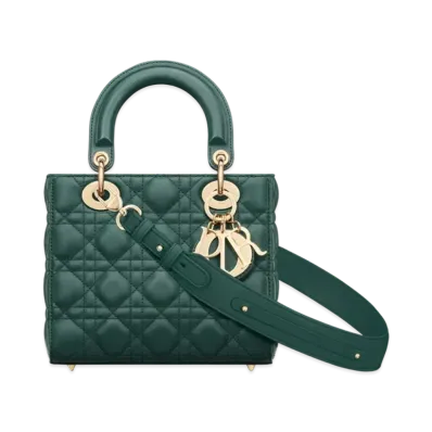 Dior Small Lady Bag My ABCDior Cannage Lambskin "Deep Green"