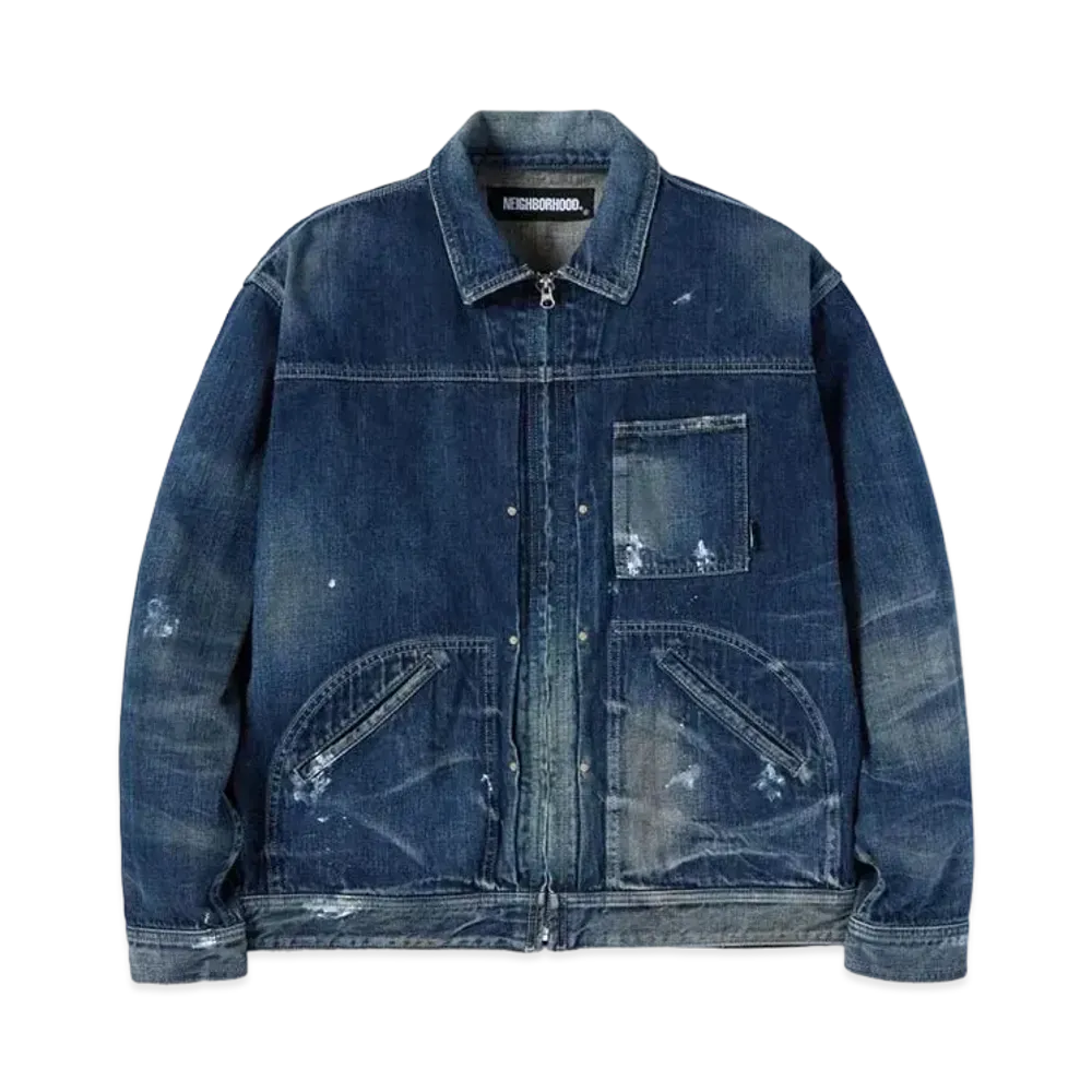 NEIGHBORHOOD FRONT ZIP DENIM / C-JK "Indigo"