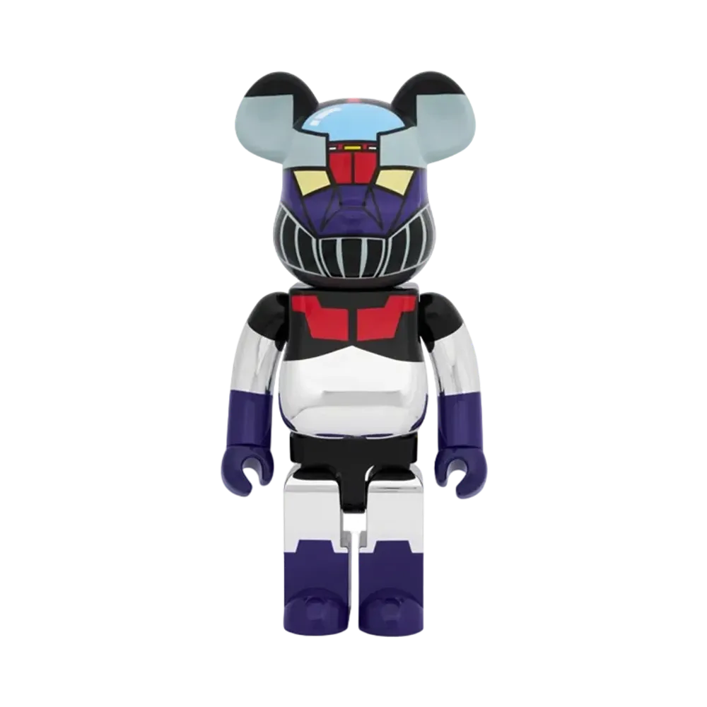 MEDICOM TOY "BEARBRICK" -Mazinger Z- Mazinger Z Plating Ver. 1000%