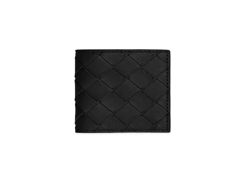 Bottega Veneta Folded Coin Purse "Nero"