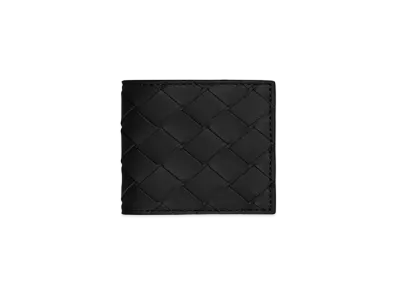 Bottega Veneta Folded Coin Purse "Nero"
