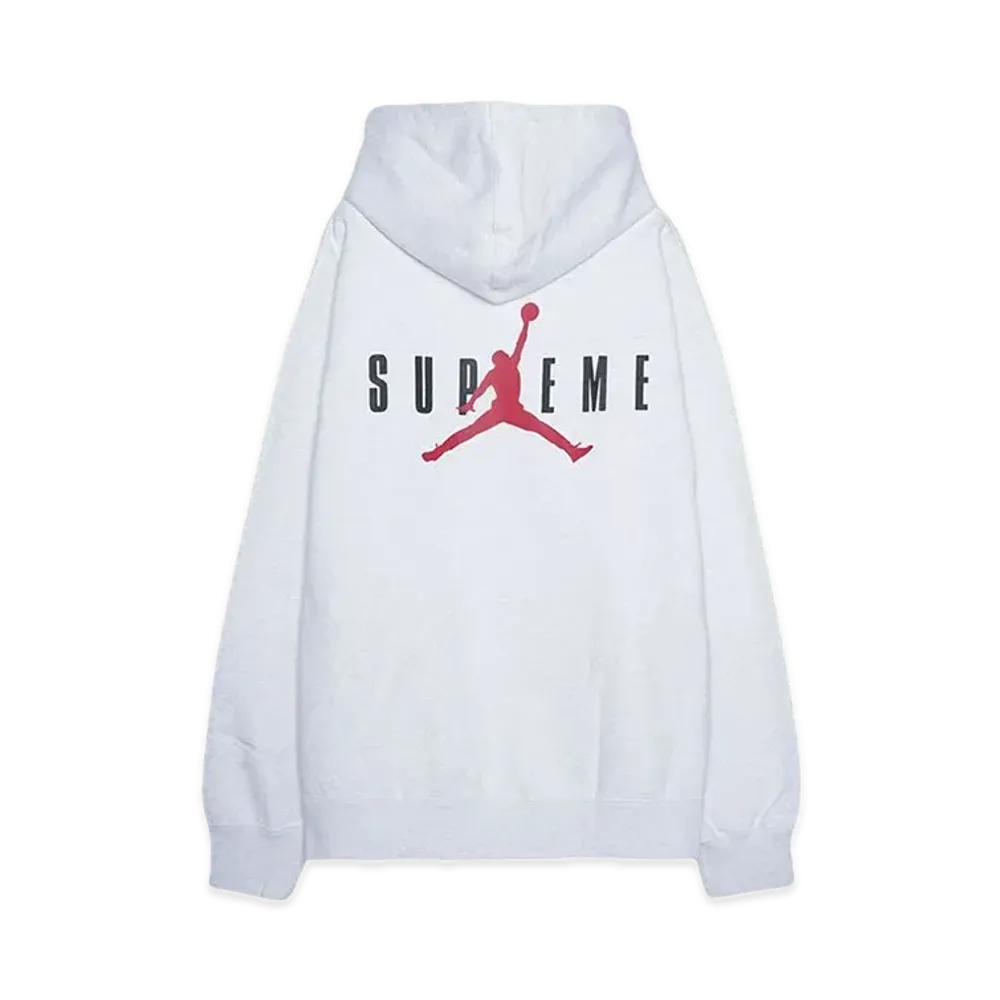 Supreme x Jordan Hooded Sweatshirt "Ash Grey" HF0836-051