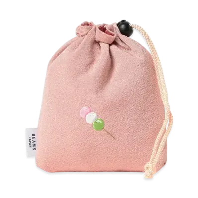 BEAMS Wagashi Embroidery Purse "Sansyokudango"