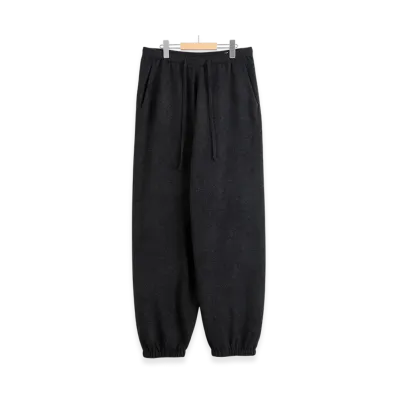 COMOLI Cashmere Knit Pants "Charcoal"