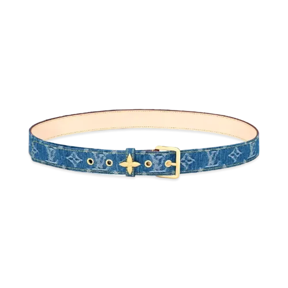 Louis Vuitton LV Flowergram Ardillon 30mm Belt Monogram Denim "Denim"