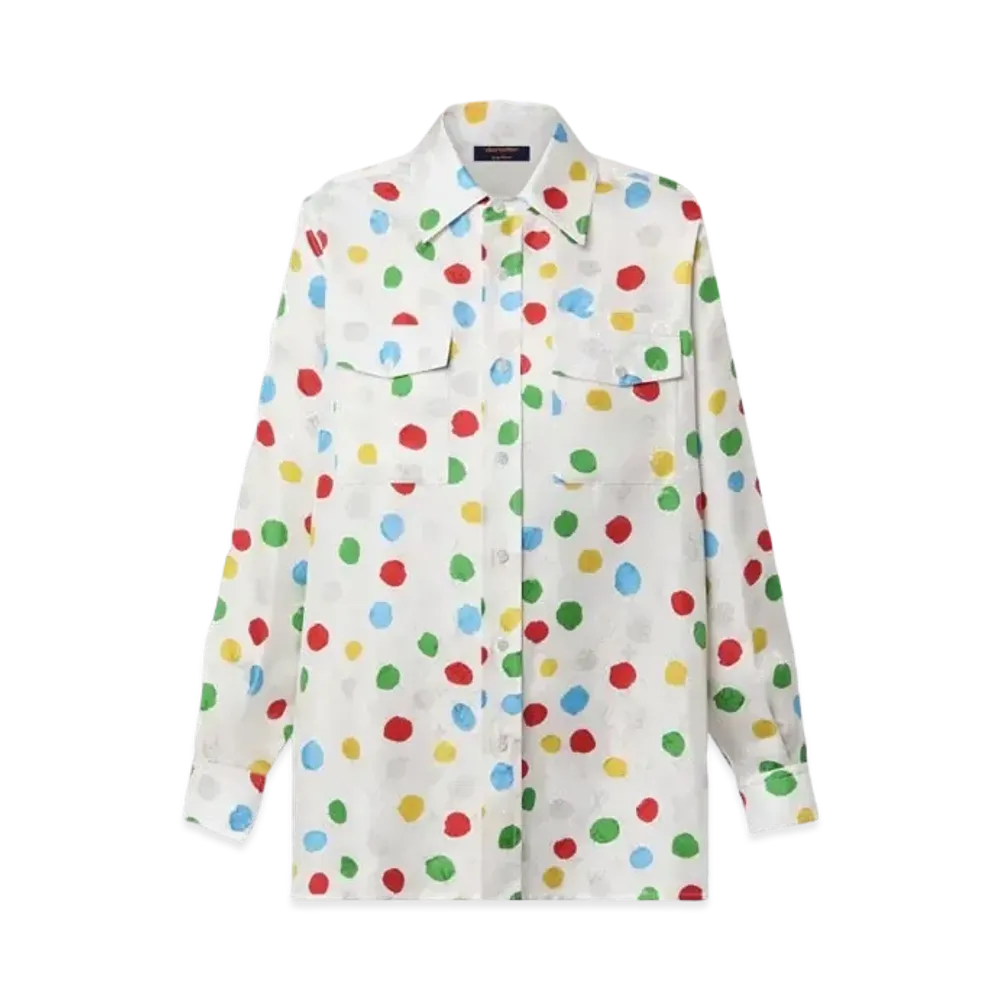Louis Vuitton x Yayoi Kusama Painted Dots Masculine Shirt "Blanc"