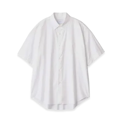ssstein Suvin Cotton Oversized Short Sleeve Shirt "Off White"