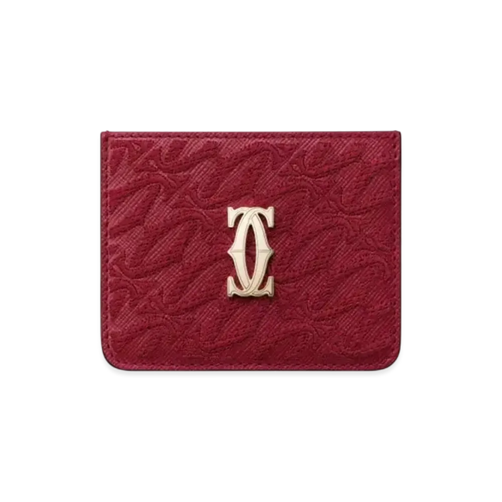 Cartier Simple Card Holder C de Cartier "Cherry Red"