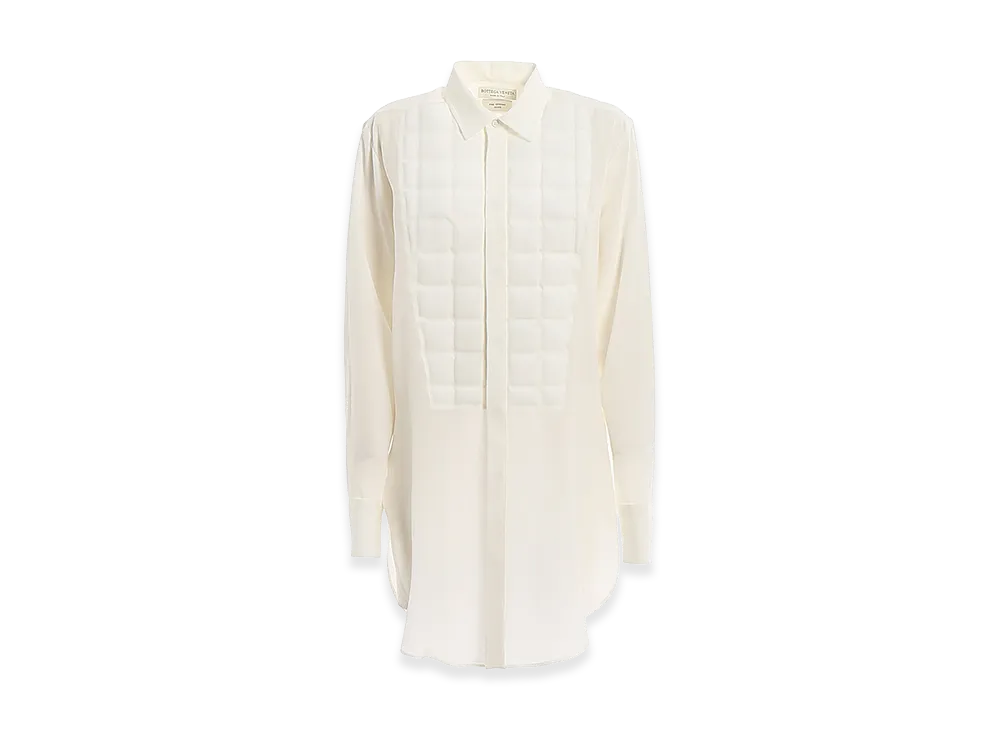 Bottega Veneta Women's Padded Front Shirt "White"