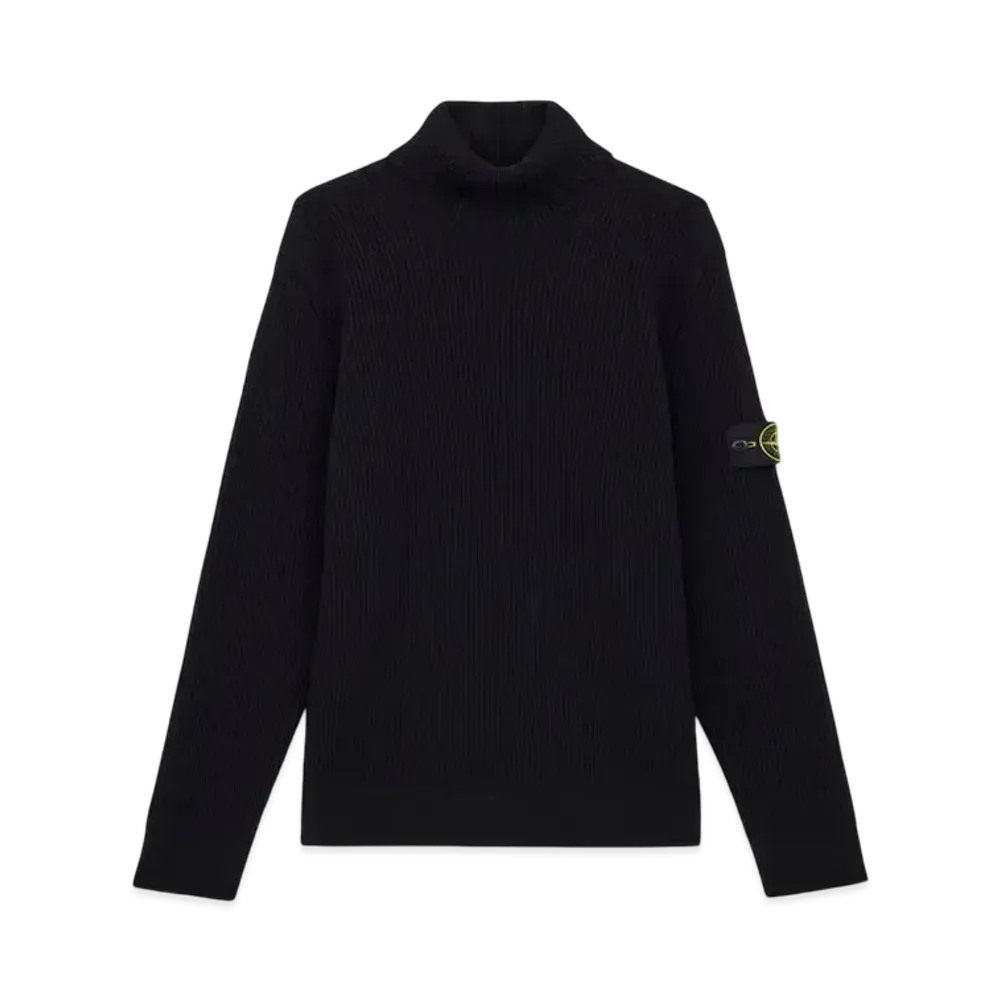 Stone Island 552C2 Full Rib RWS Wool "Black"