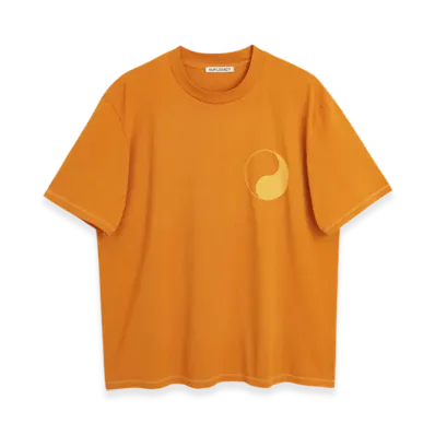OUR LEGACY Work Shop Box T-Shirt "Honey Ginger Yin Yang Print"