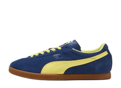 Puma Brasil Leather "Blue Jewel/Lemon Meringue"