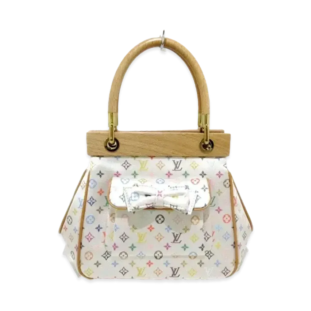 Louis Vuitton Satin Abelia Monogram Multicolor "Blanc"