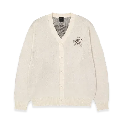 HUF Rose Cardigan "Bleach"