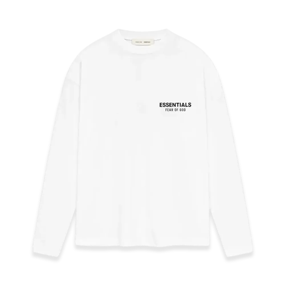 FEAR OF GOD ESSENTIALS Classic Long Sleeve Tee "Bright White"