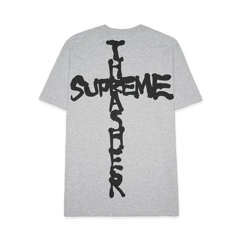Supreme x Thrasher Cross Tee "Heather Grey"