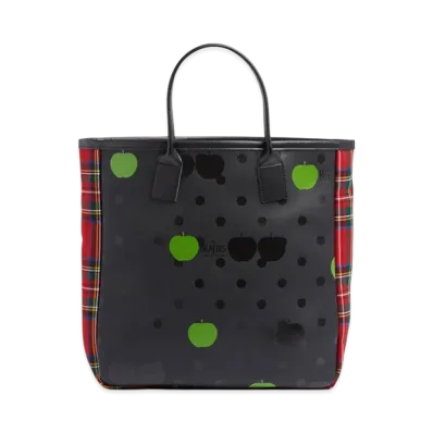 COMME des GARCONS x The Beatles Tartan Check Tote Bag "Redish"