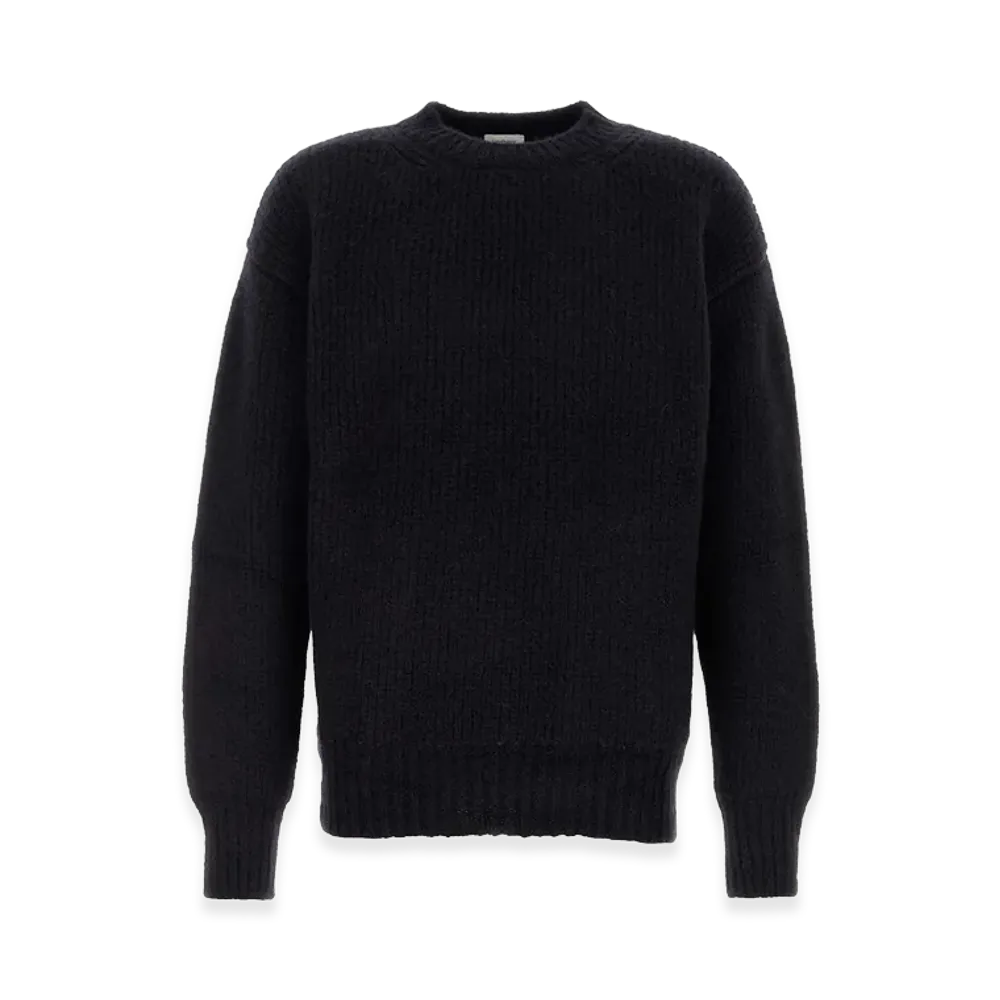 Saint Laurent Midnight Alpaca Blend Sweater "Blue"