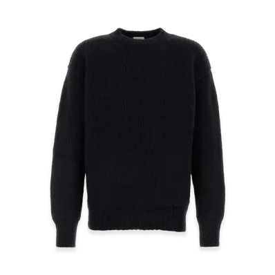 Saint Laurent Midnight Alpaca Blend Sweater "Blue"