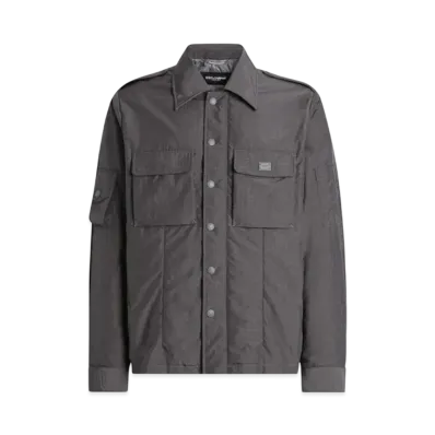DOLCE&GABBANA Technical Fabric Jacket With Tag "Gray"