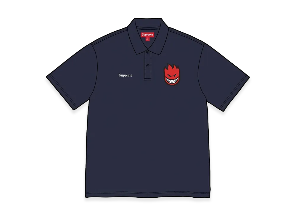 Supreme x Spitfire Polo "Navy"