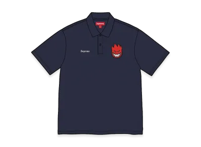 Supreme x Spitfire Polo "Navy"