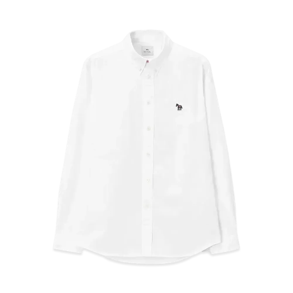 Paul Smith Sports Stripe Zebra One Point Long Sleeve Shirt "White"