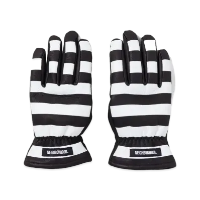 NEIGHBORHOOD Leather Border Glove . DL "Black"