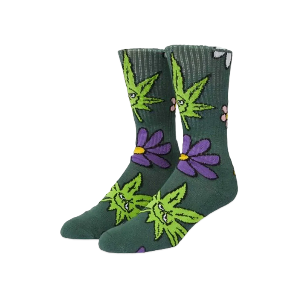 HUF Green Buddy Blossom Socks "Green"
