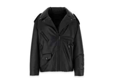 PRADA Women's Nappa Leather Padded Jacket "Black"