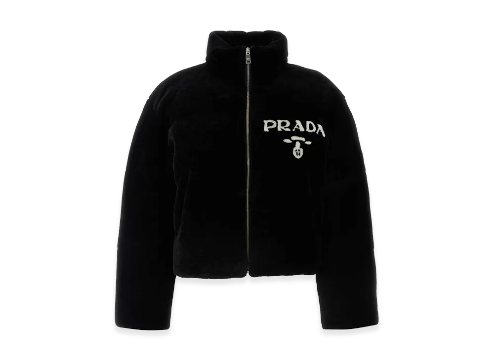 PRADA Women's Shearling Down Jacket "Black"