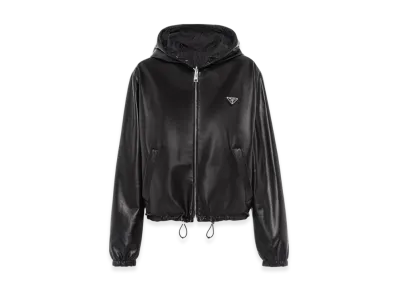 PRADA Women's Reversible Nappa Leather Jacket "Black"